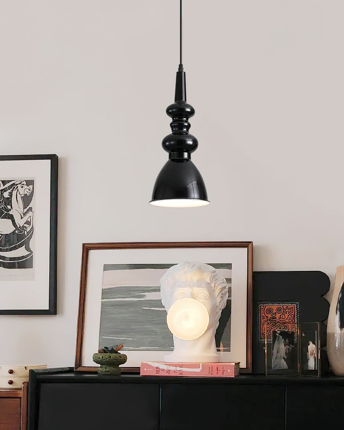Hven Nordic Art Noir Pendant Light