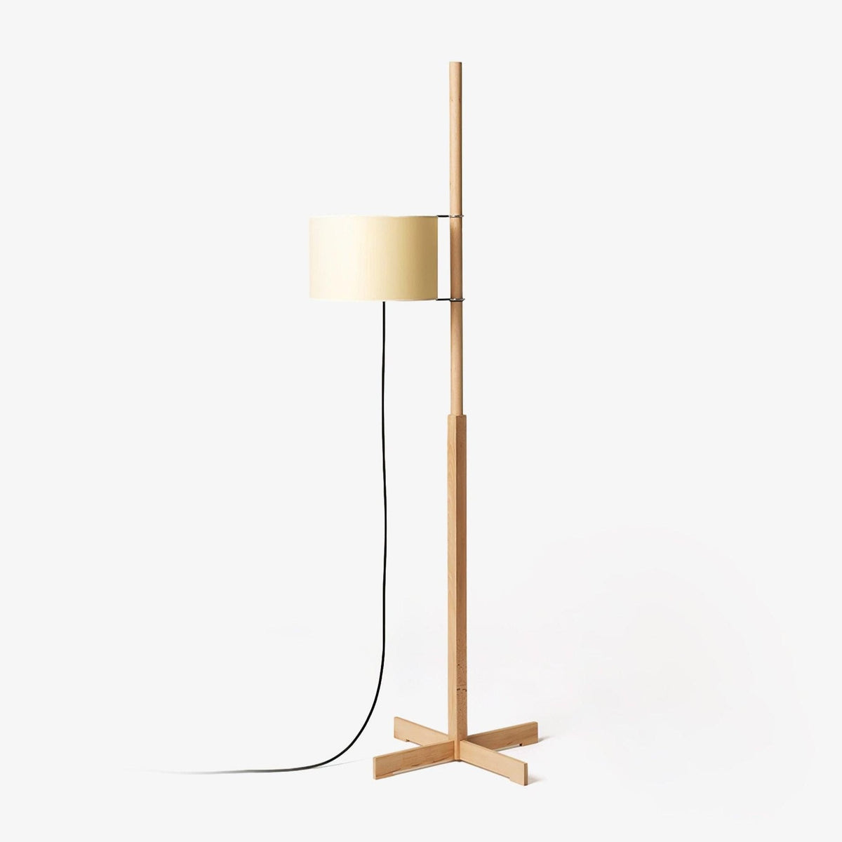 Vindis Wood Fabric Floor Lamp
