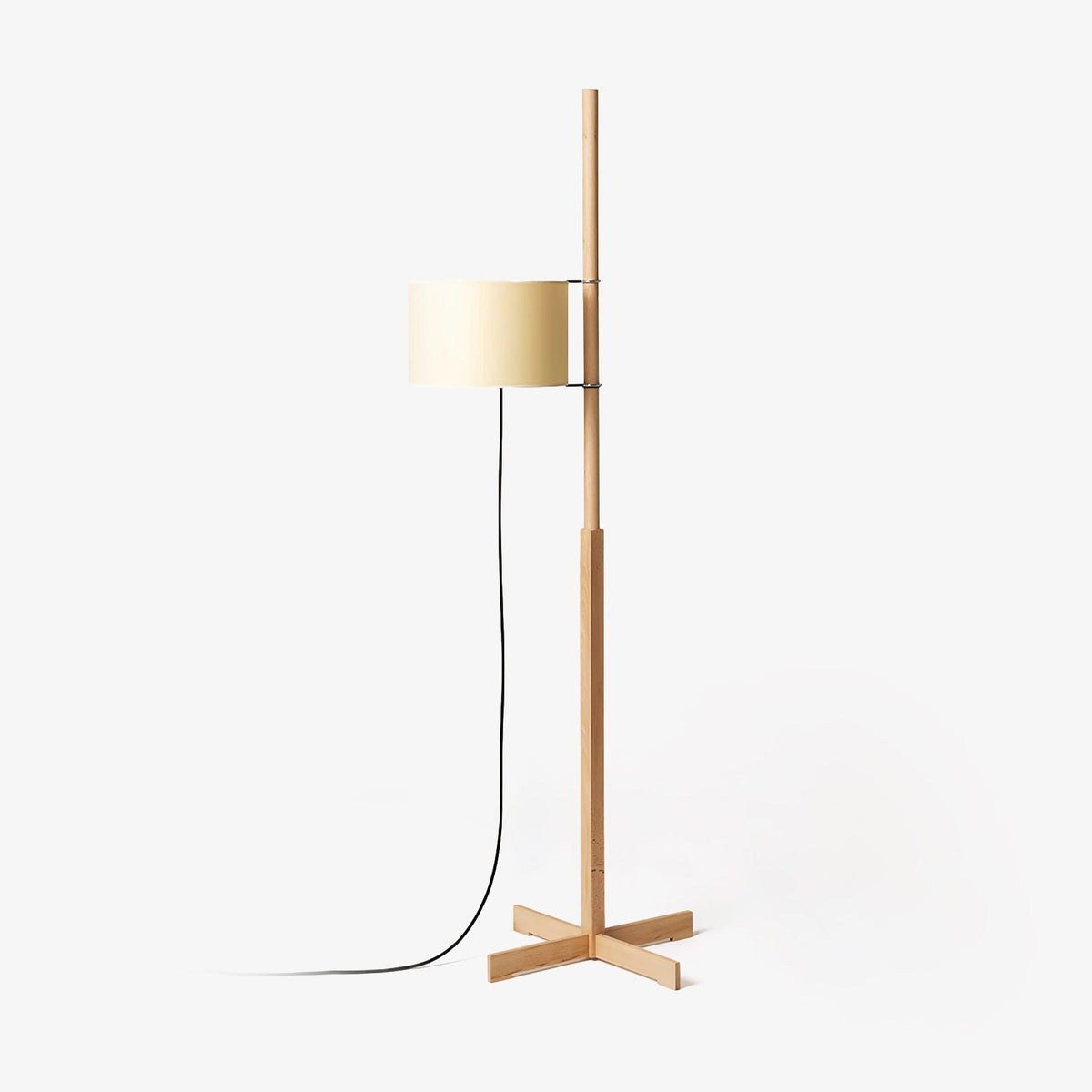 Vindis Wood Fabric Floor Lamp