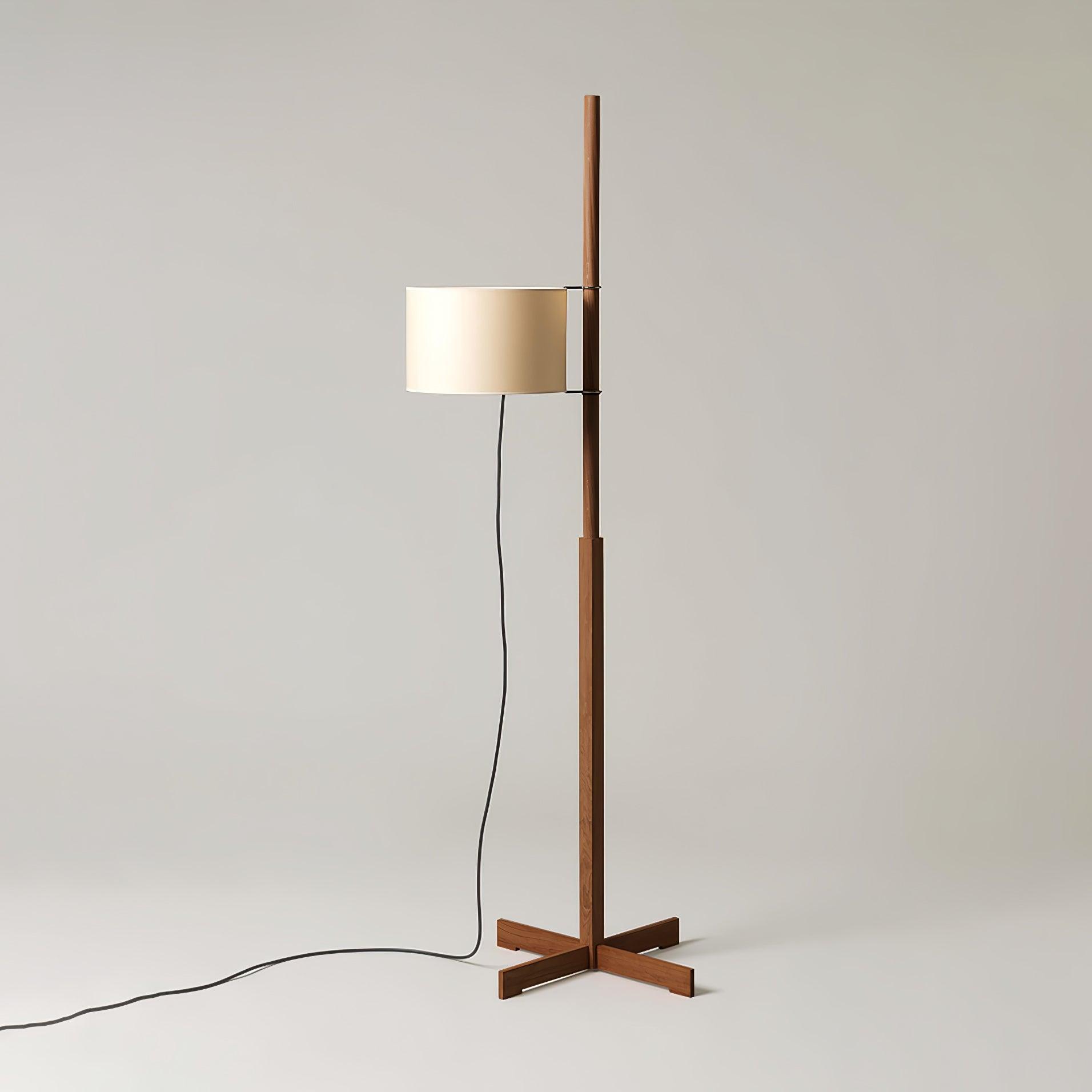 Vindis Wood Fabric Floor Lamp
