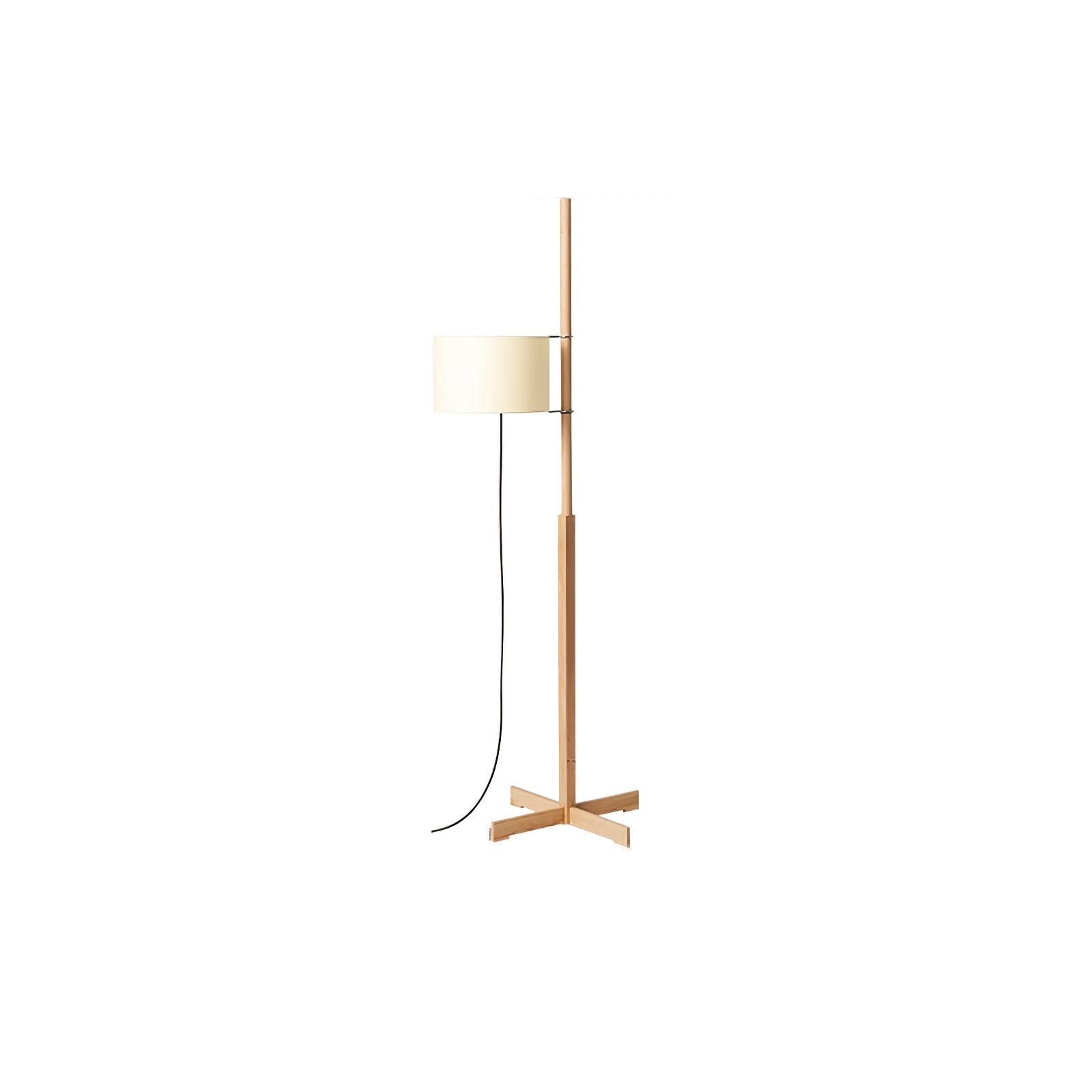 Vindis Wood Fabric Floor Lamp