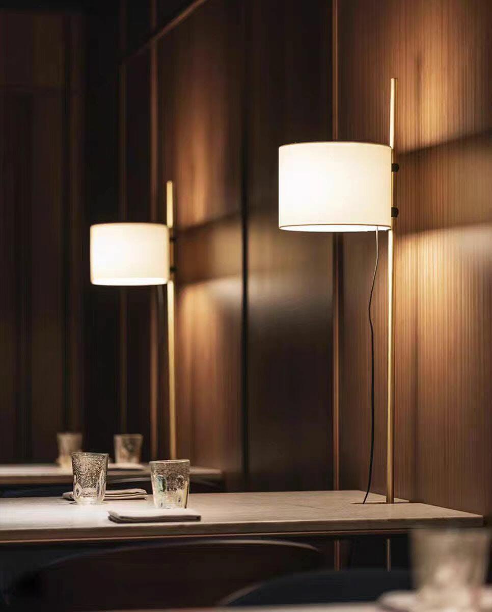 Vindis Wood Fabric Floor Lamp