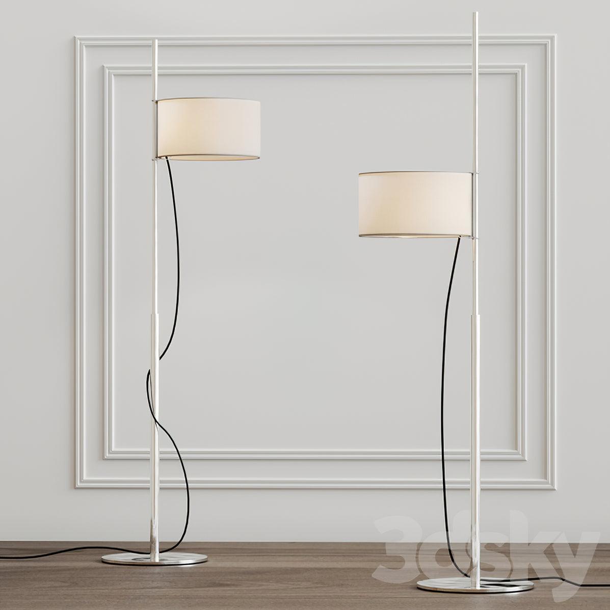 Vindis Wood Fabric Floor Lamp