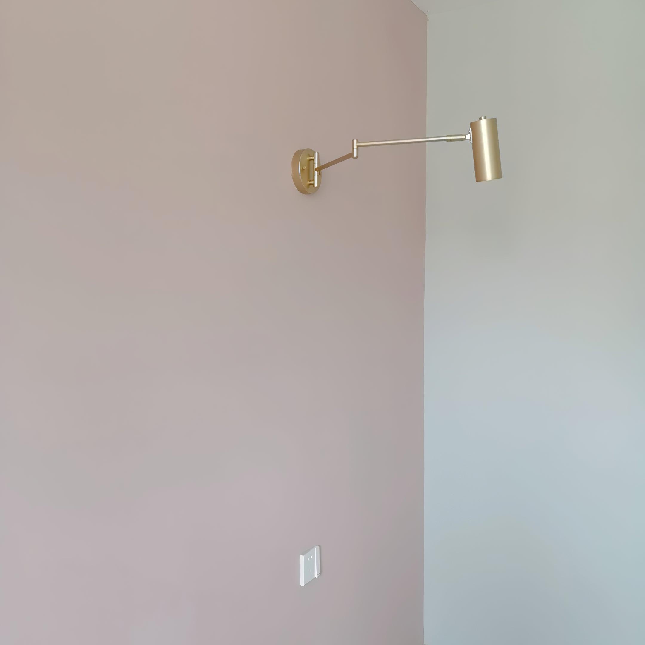 Auraelle Wall Sconce Brass Swing Arm Adjustable