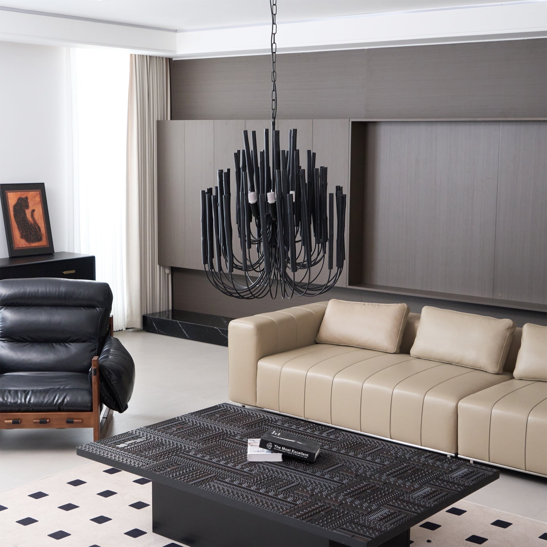 Nyphaiel Postmodern Luxury Wood Chandelier