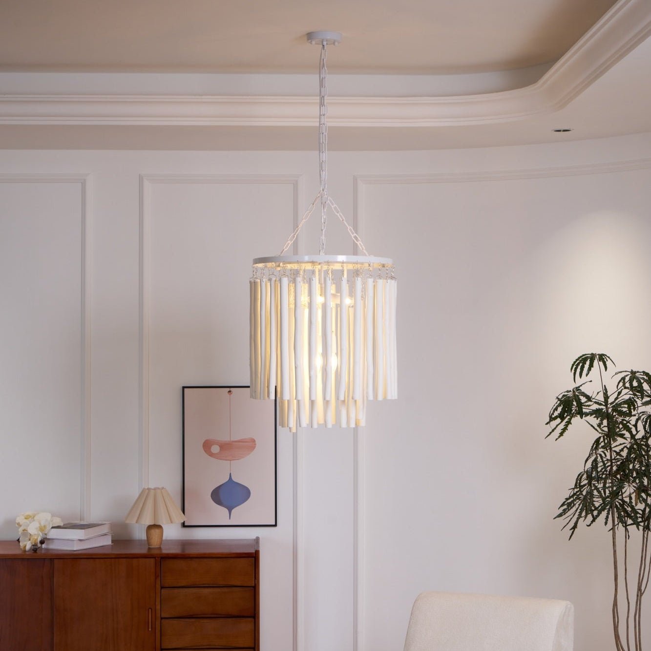 Nyphaiel Postmodern Luxury Wood Chandelier
