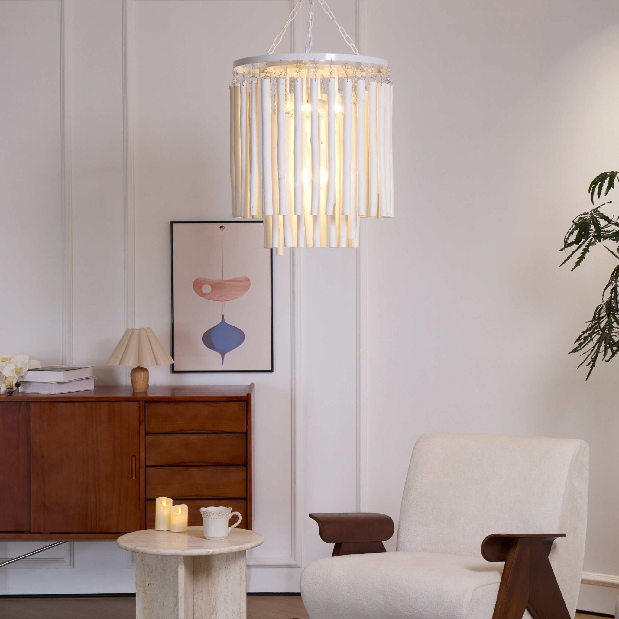 Nyphaiel Postmodern Luxury Wood Chandelier