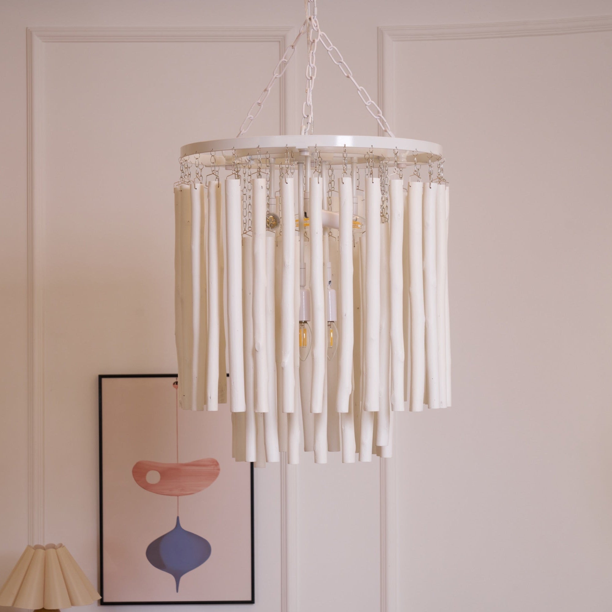Nyphaiel Postmodern Luxury Wood Chandelier - Neutral Decor