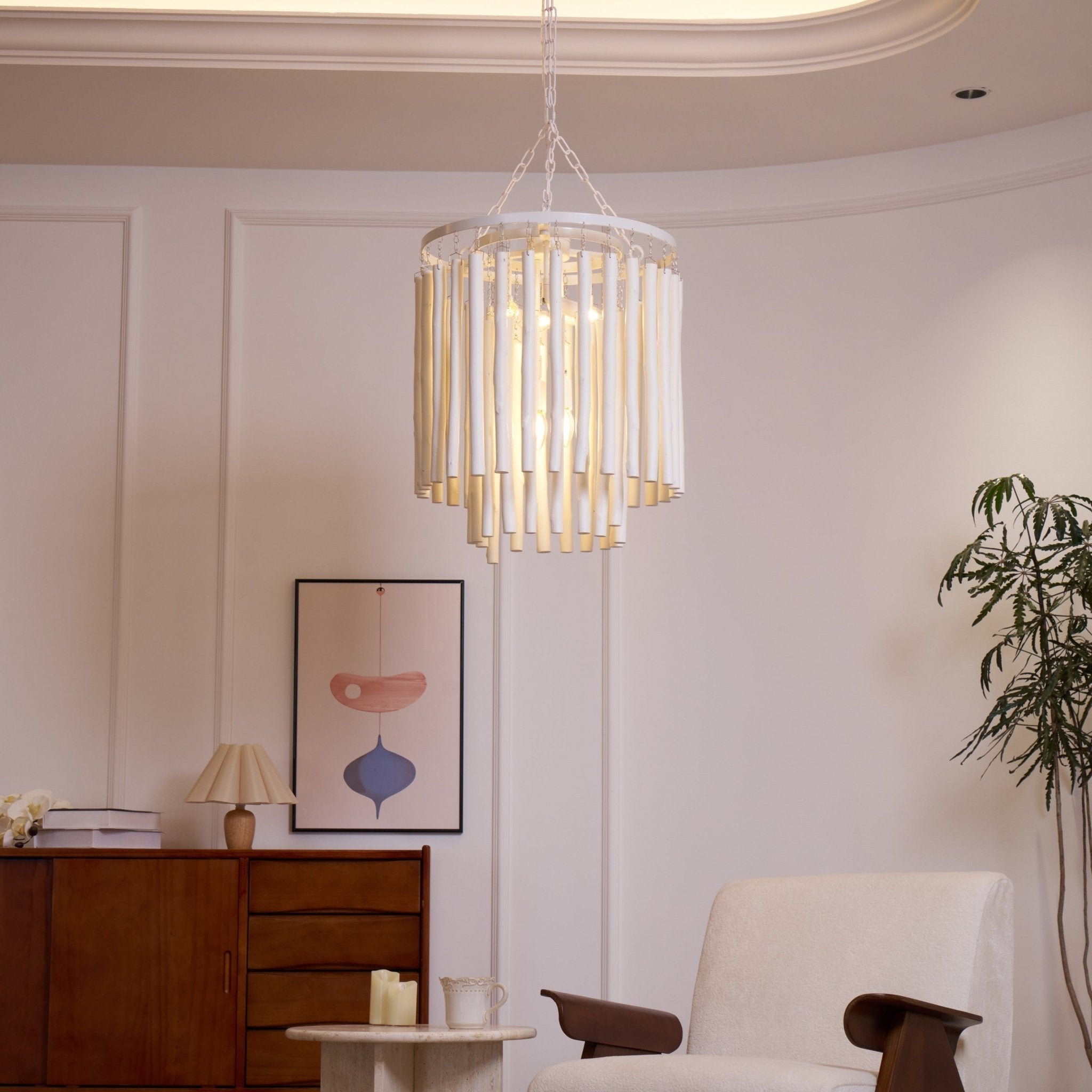 Nyphaiel Postmodern Luxury Wood Chandelier