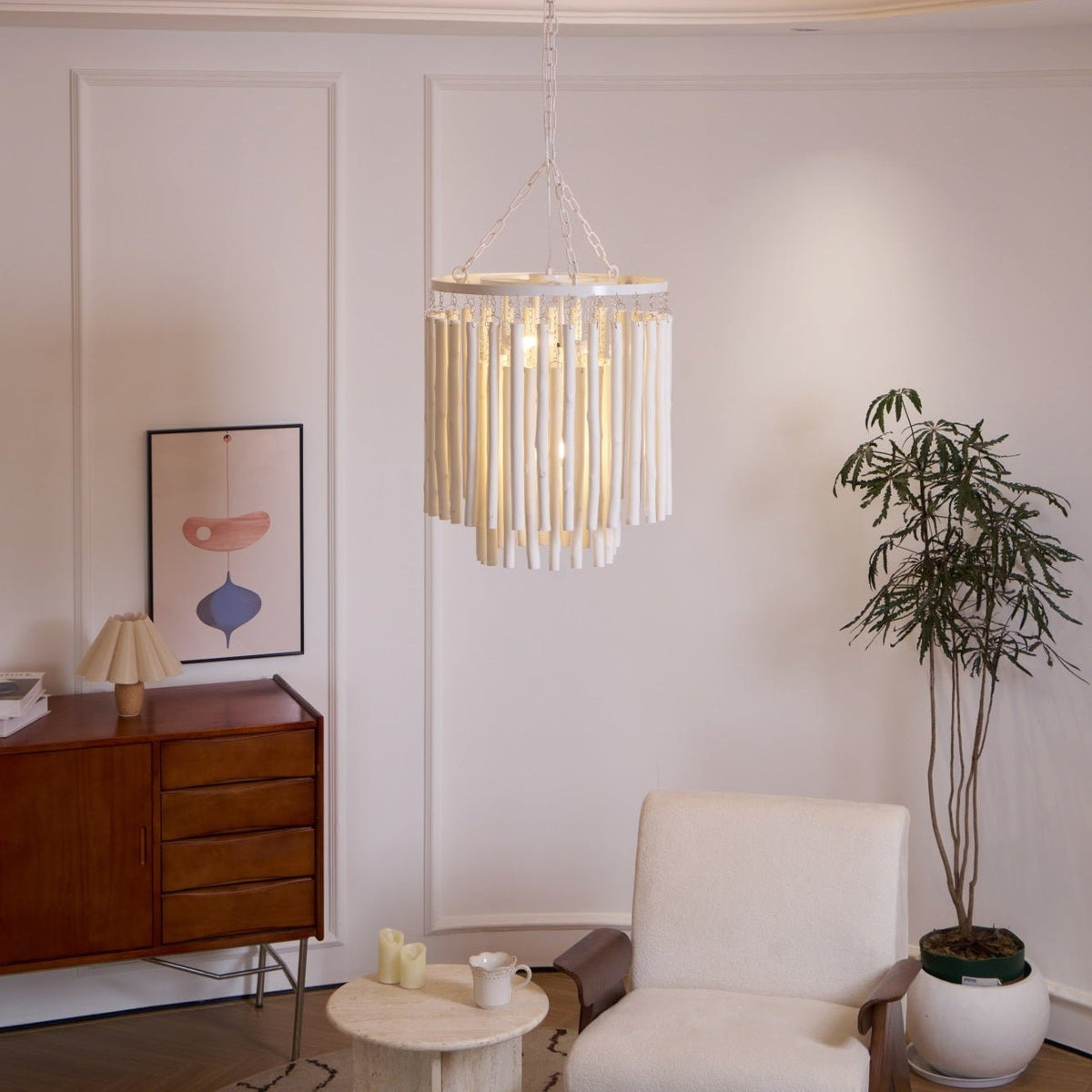 Nyphaiel Postmodern Luxury Wood Chandelier