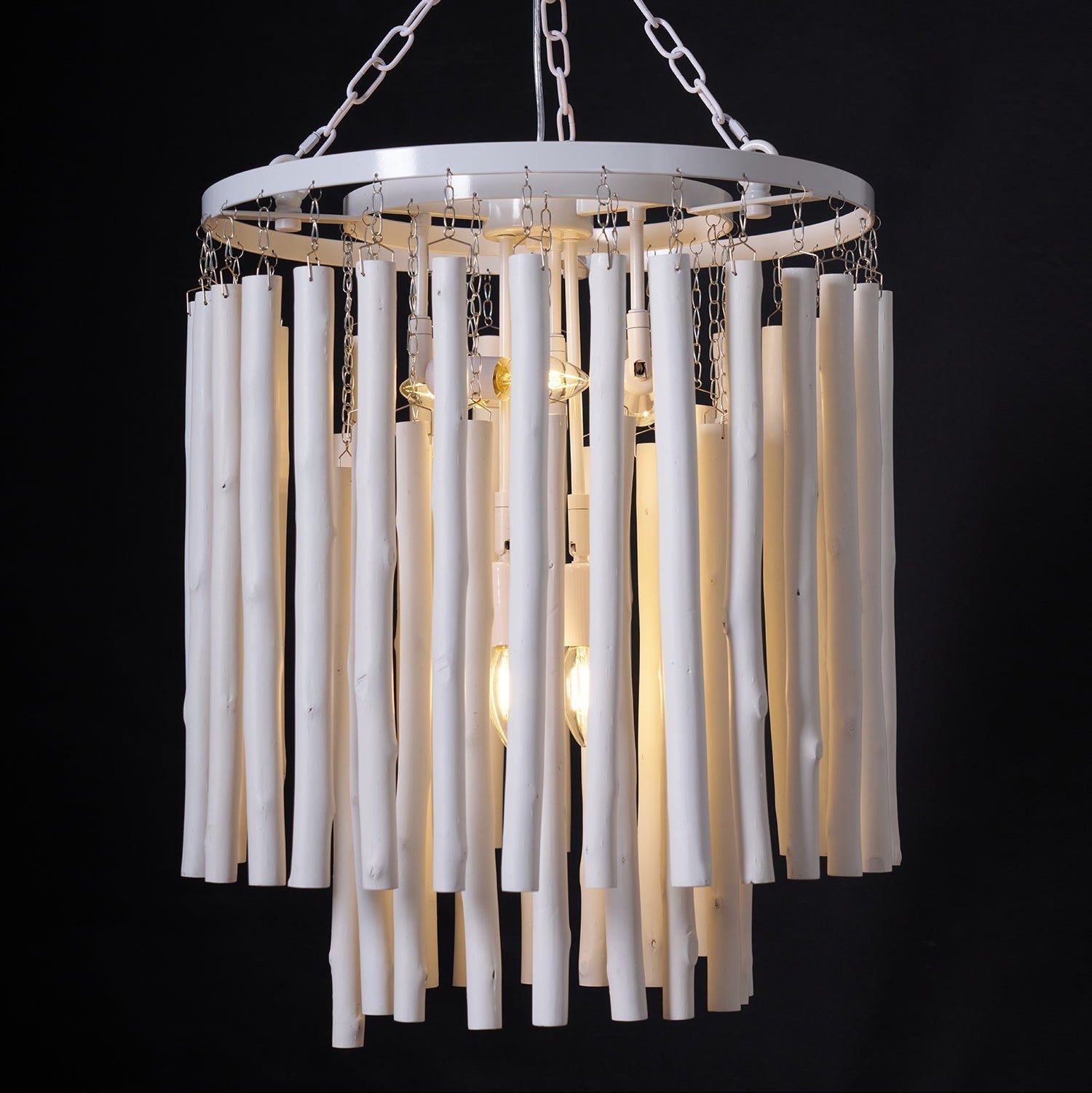 Nyphaiel Postmodern Luxury Wood Chandelier - Neutral Decor