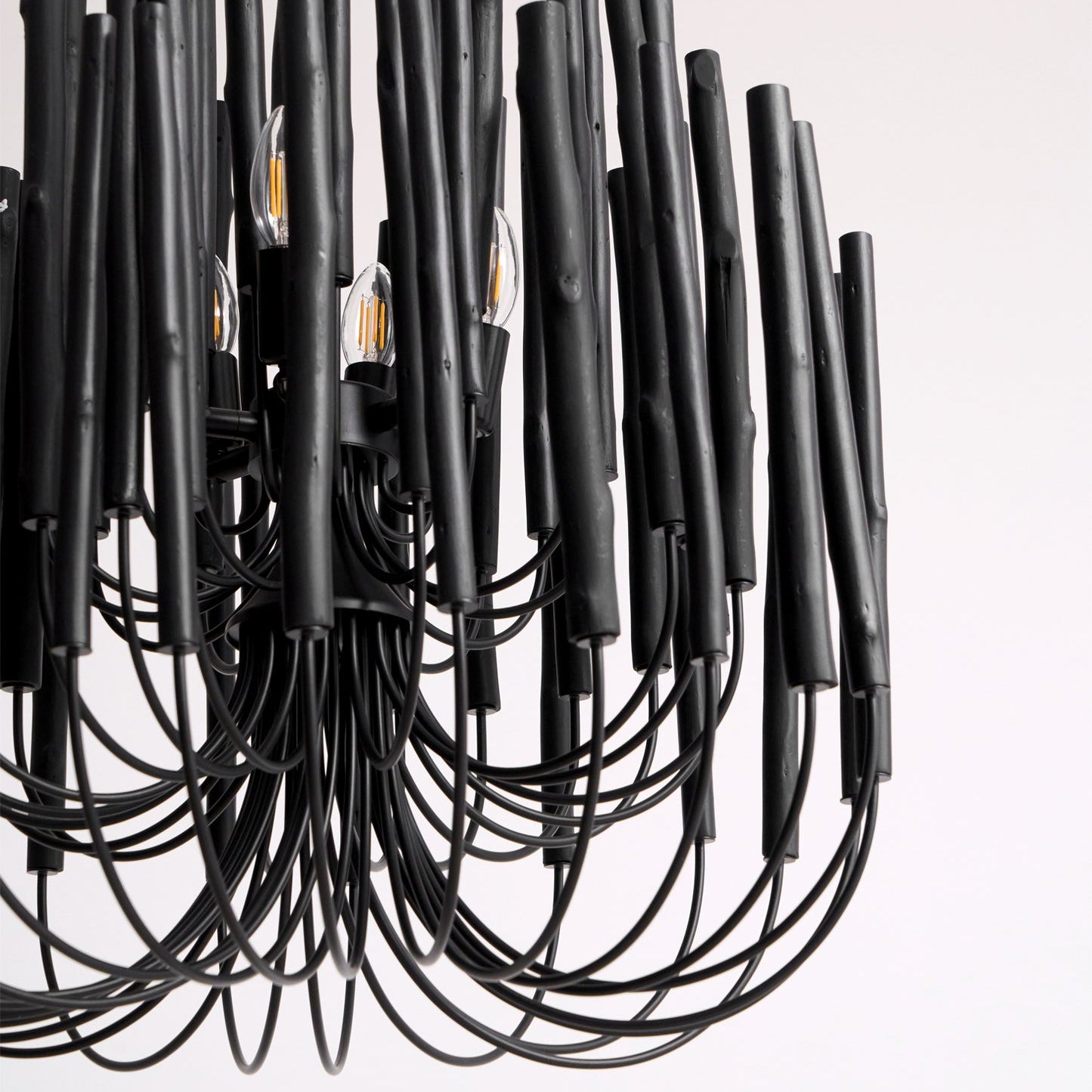 Nyphaiel Postmodern Luxury Wood Chandelier - Neutral Decor