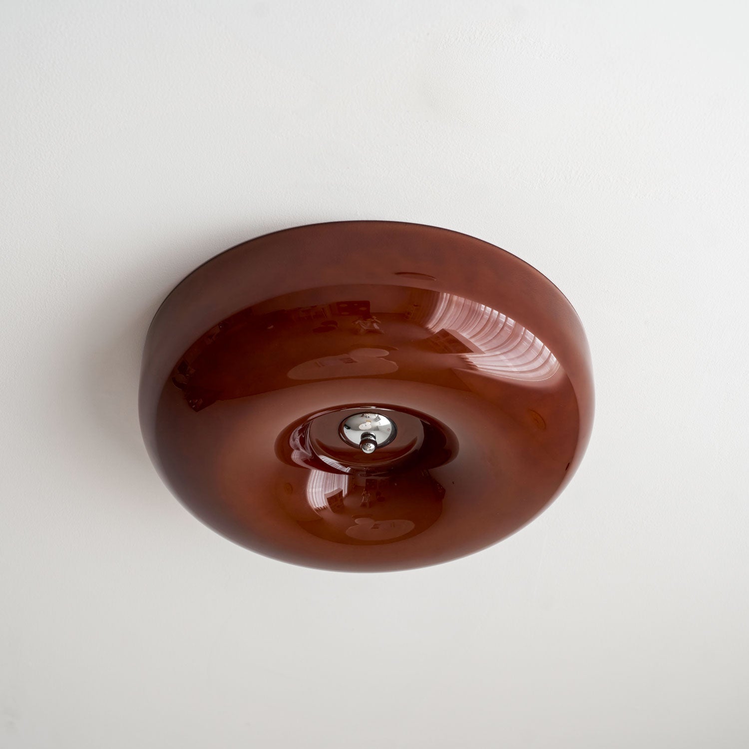 Rosemont Swirl Glass Flush Mount Ceiling Light