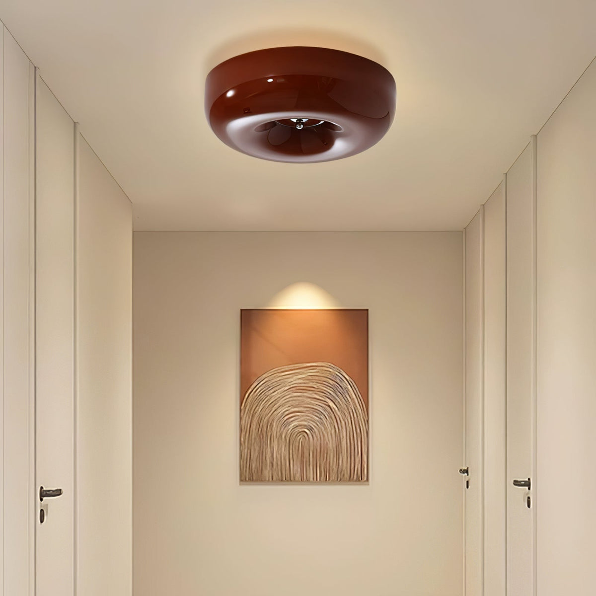 Rosemont Swirl Glass Flush Mount Ceiling Light