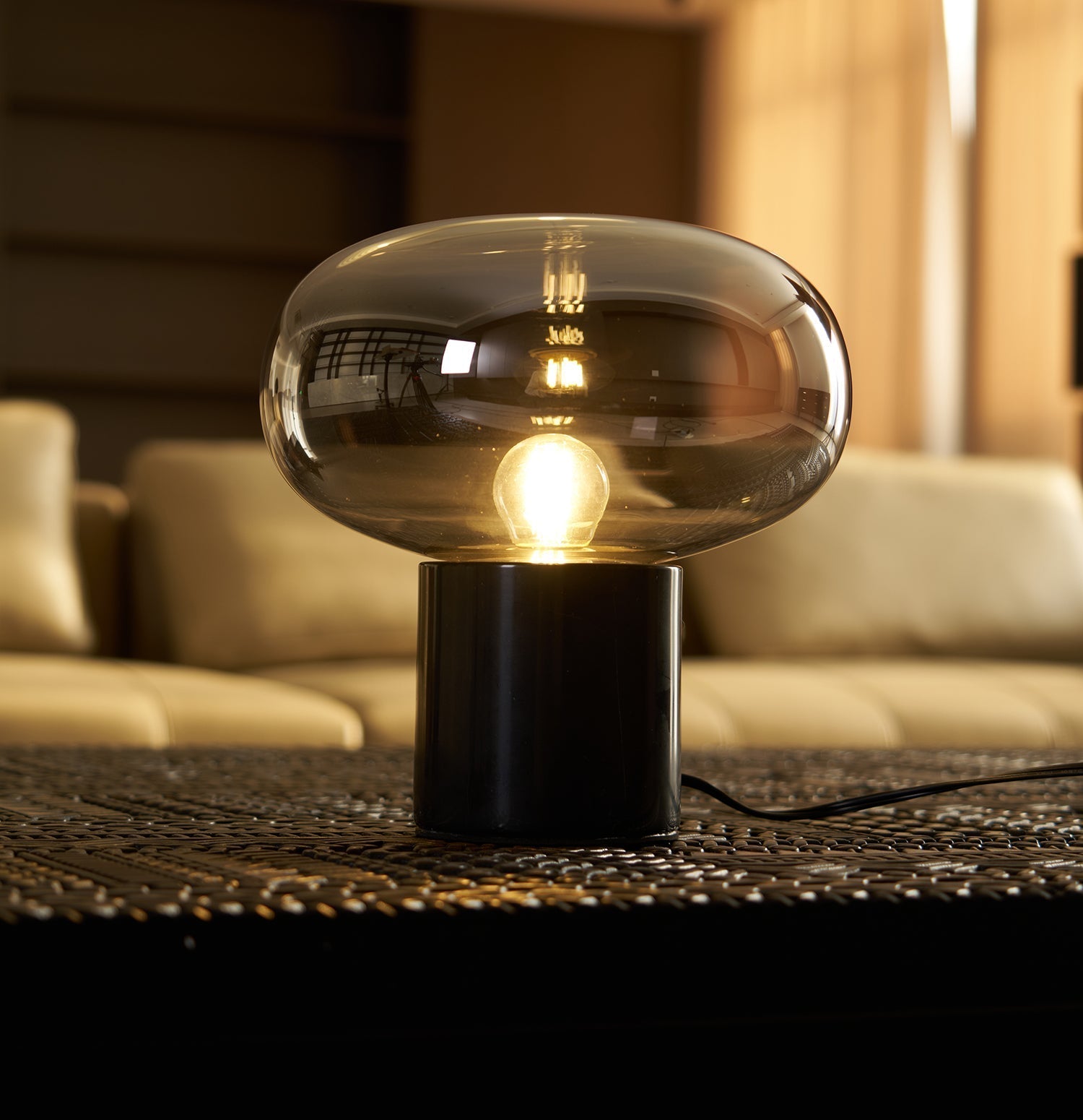 Rova Marble Industrial Table Lamp