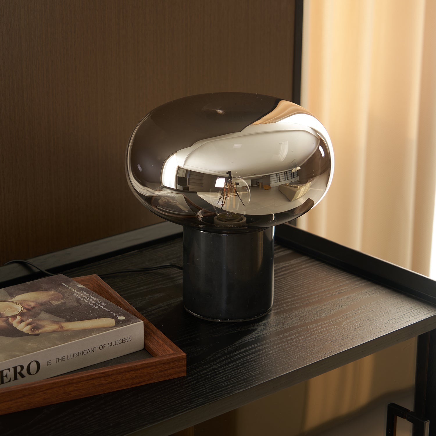 Rova Marble Industrial Table Lamp - Neutral Decor