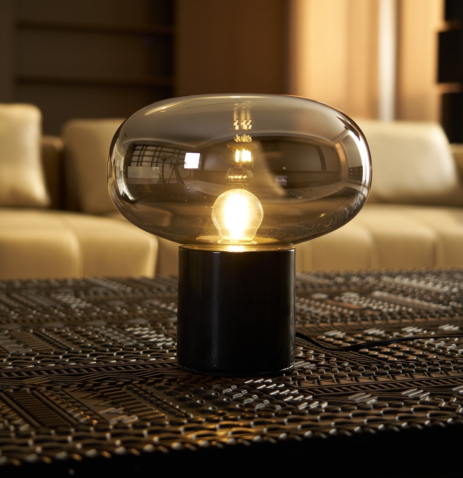 Rova Marble Industrial Table Lamp