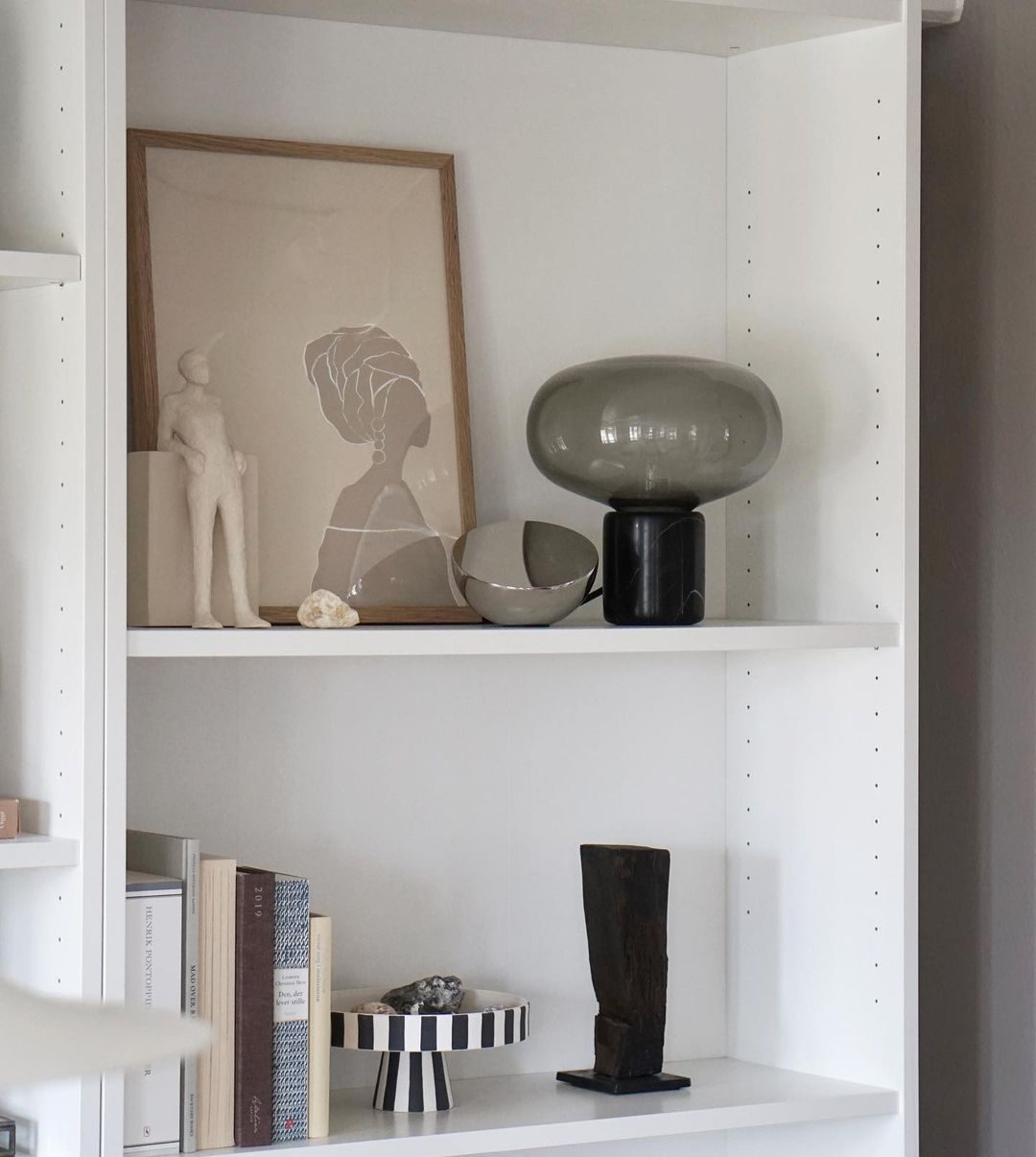 Rova Marble Industrial Table Lamp - Neutral Decor