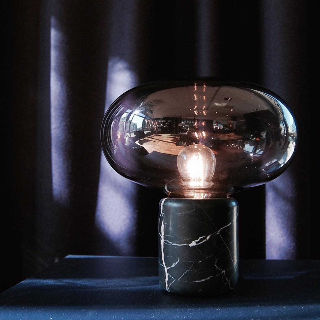 Rova Marble Industrial Table Lamp