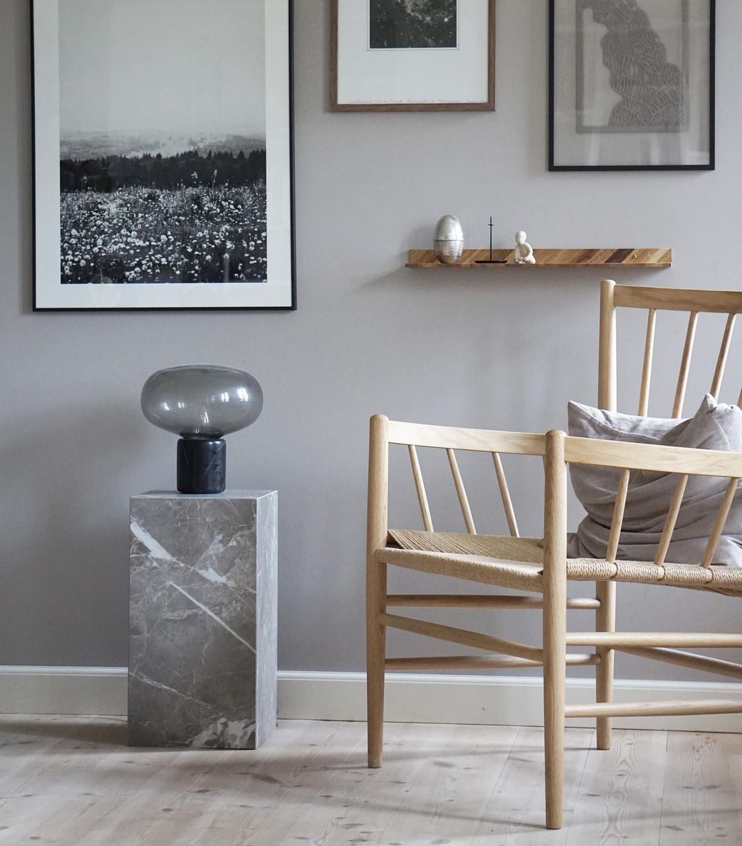 Rova Marble Industrial Table Lamp