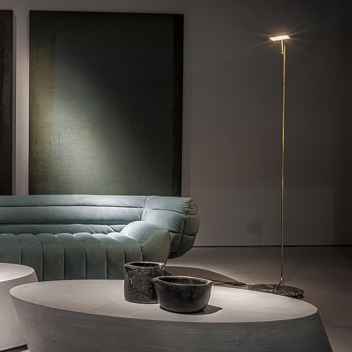 Petivine Minimalist Marble Floor Lamp