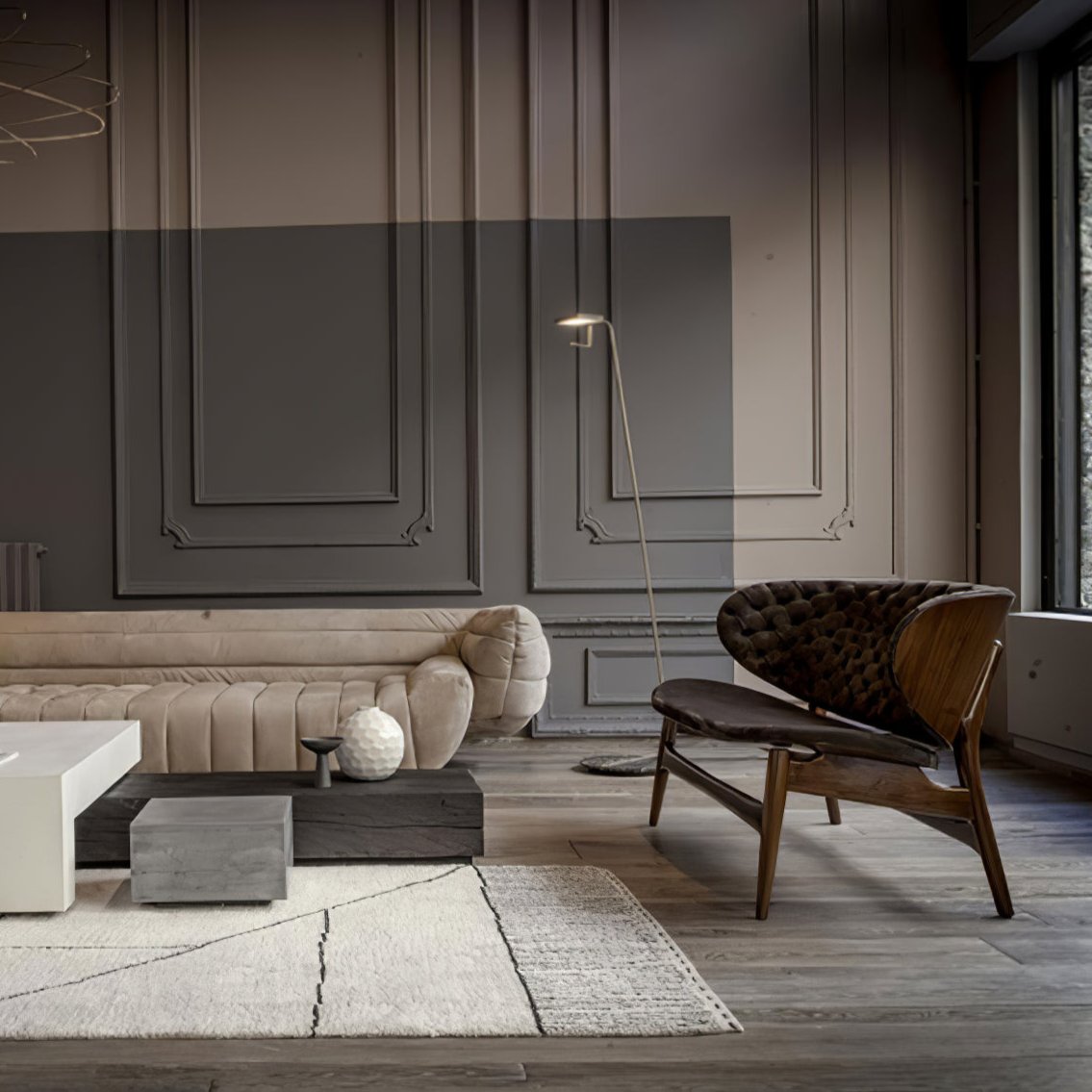 Petivine Minimalist Marble Floor Lamp