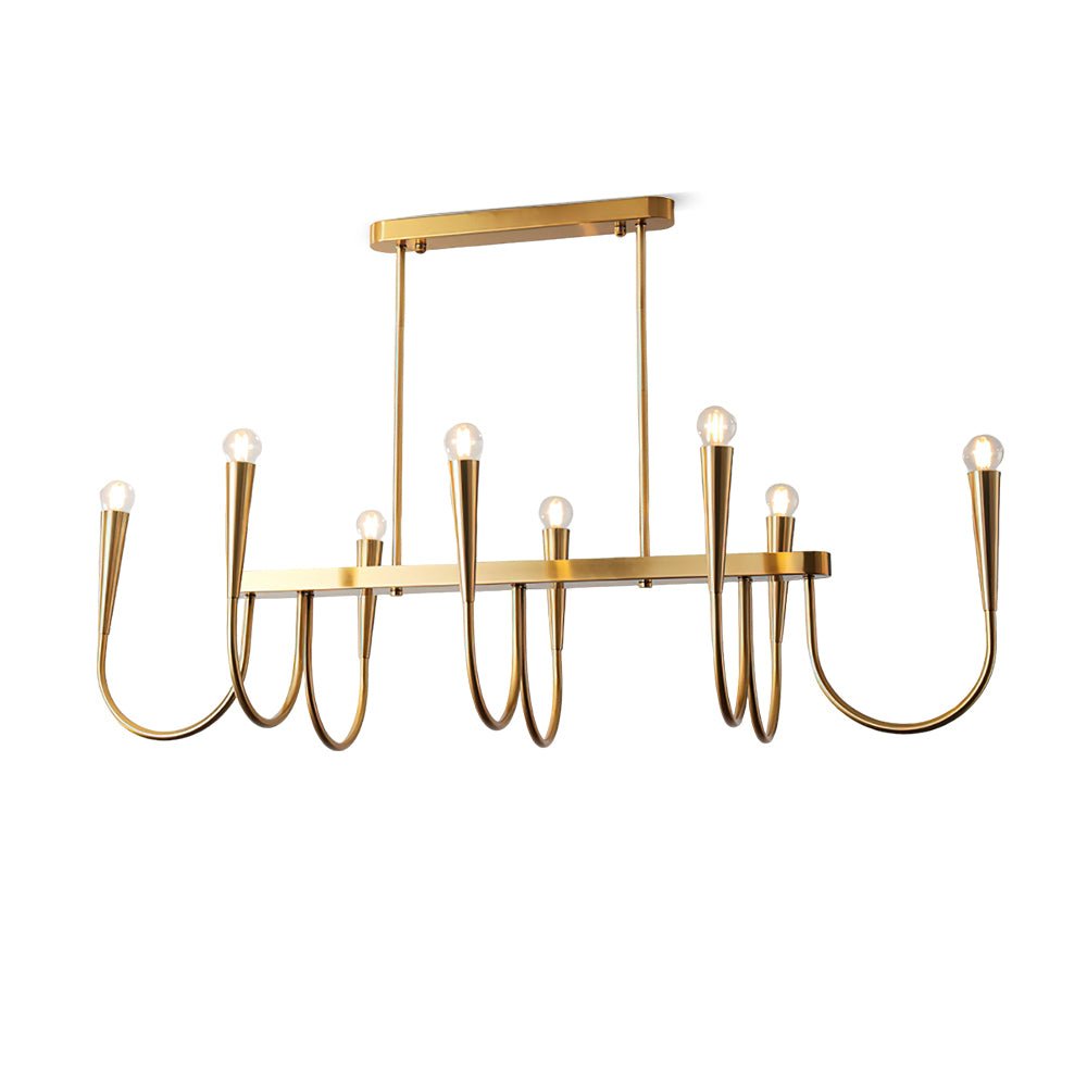 Oriiora Chandelier Gold Symphony Curved Elegant