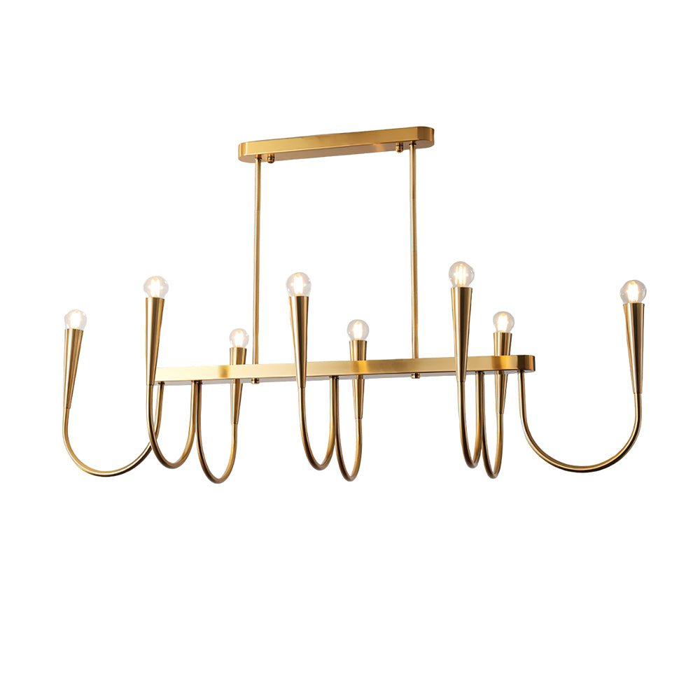Oriiora Chandelier Gold Symphony Curved Elegant