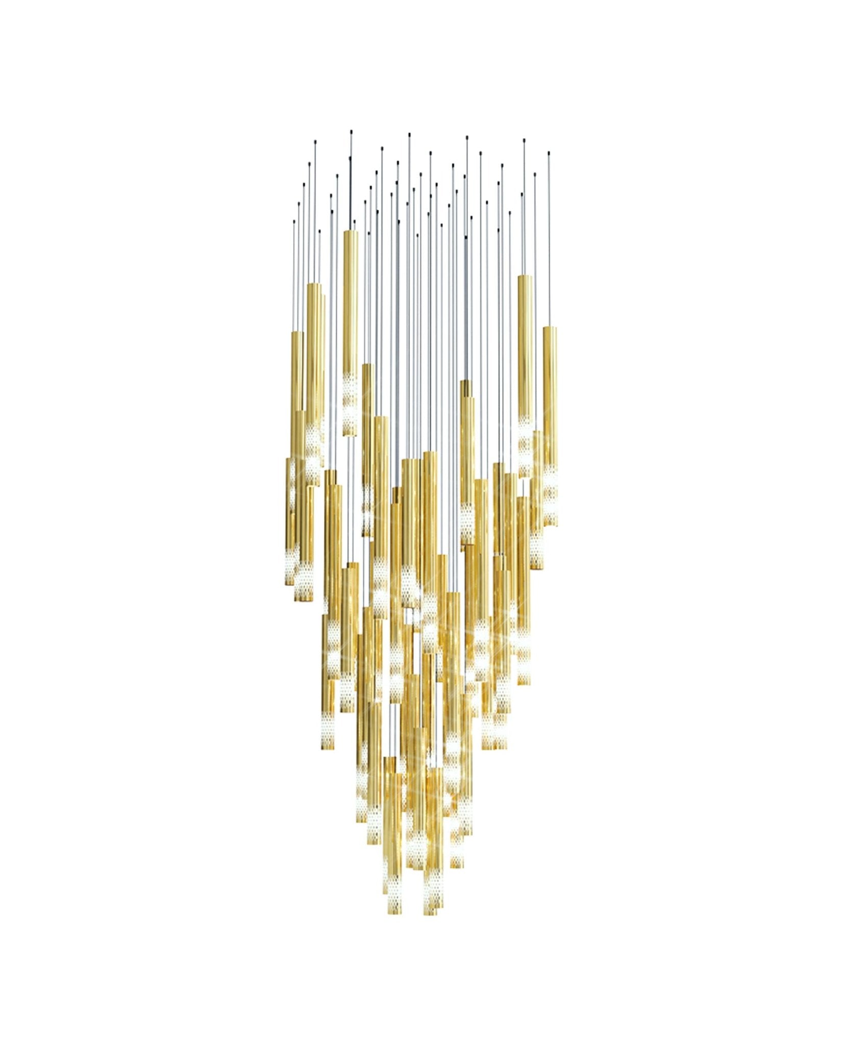 Ovynira Gold Rod Chandelier