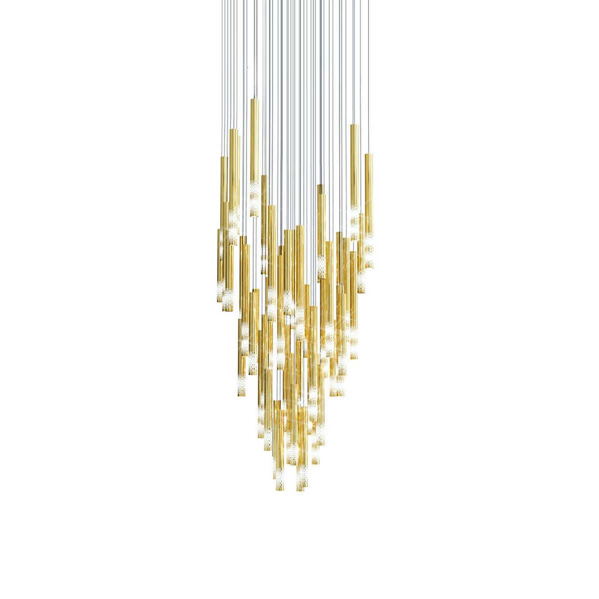 Ovynira Gold Rod Chandelier