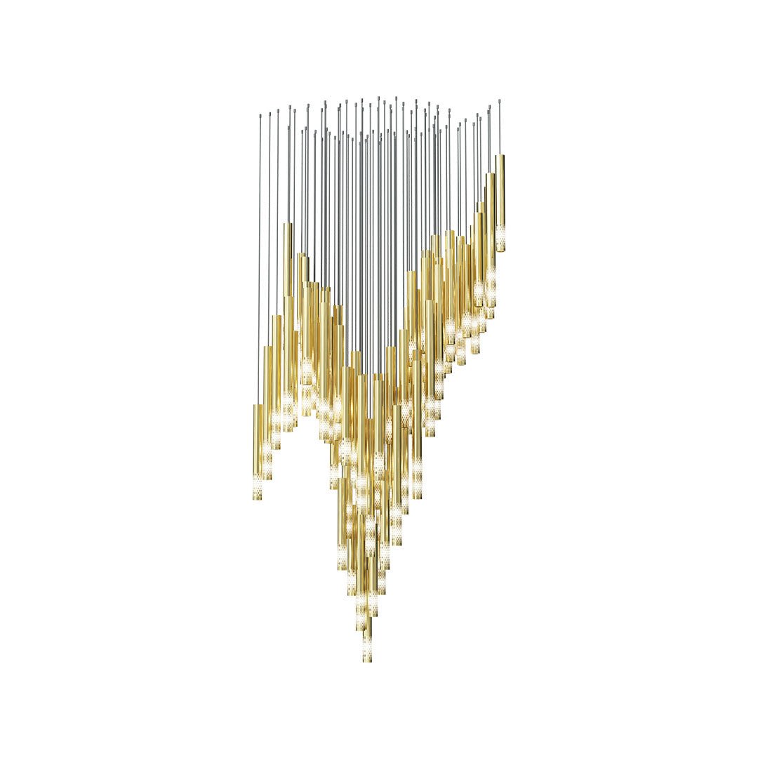 Ovynira Gold Rod Chandelier