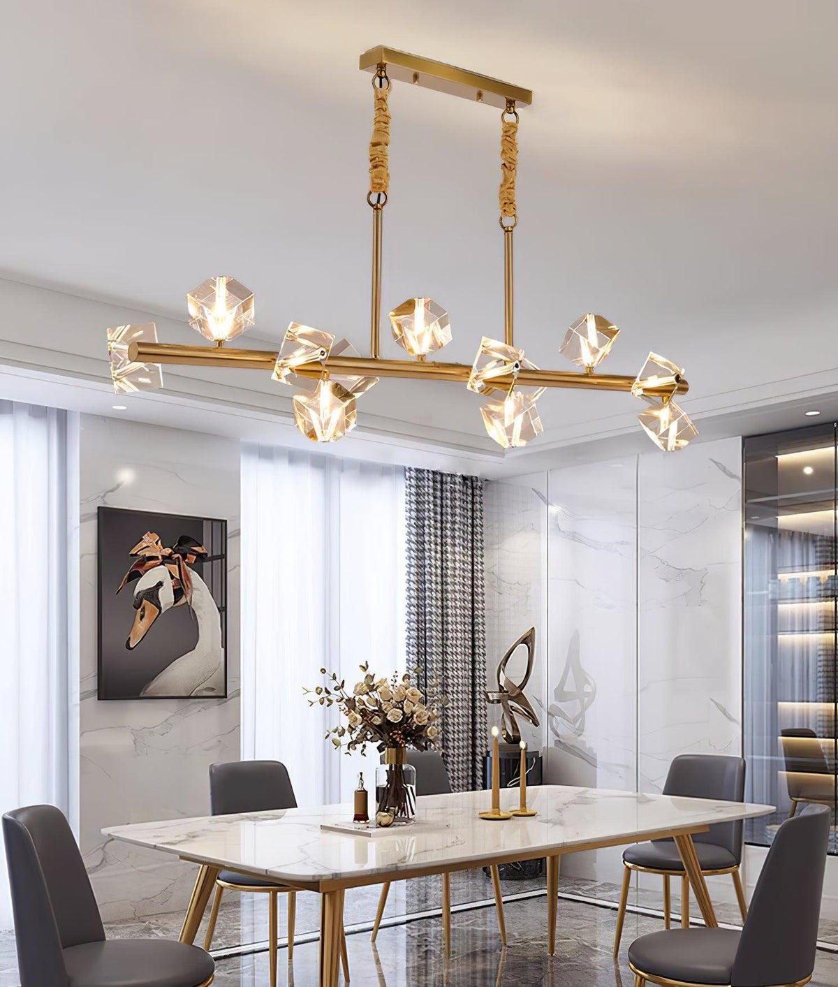 Eurthiel Luxe Crystal Pendant Light