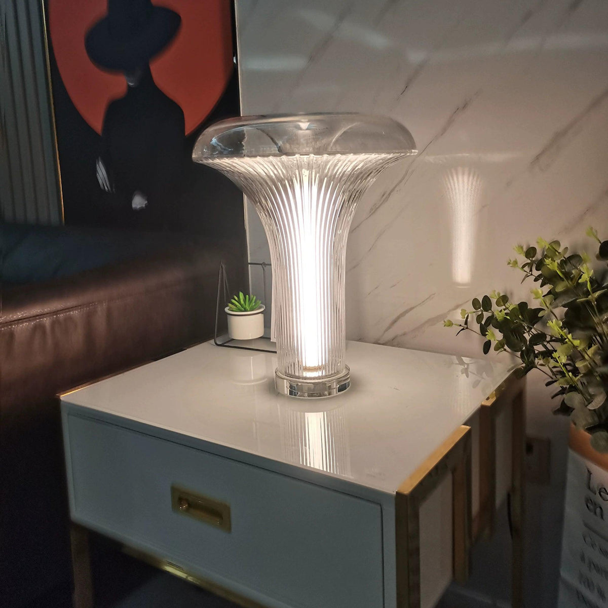Carl Modern Glass Table Lamp