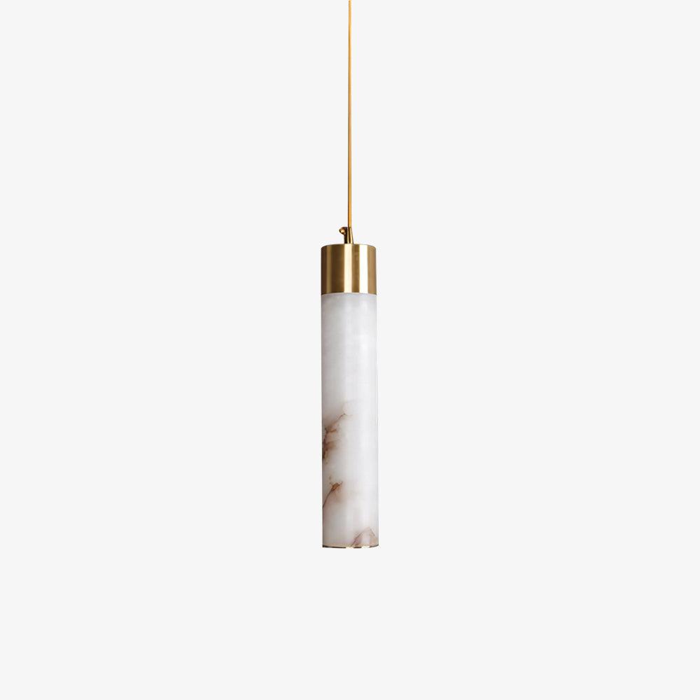 Rin Cylinder Alabaster Pendant Light