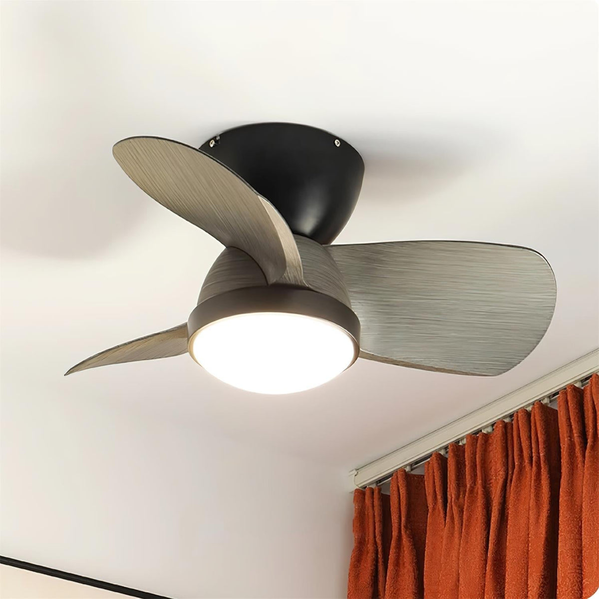 Rinerel Modern Wood Ceiling Fan Light