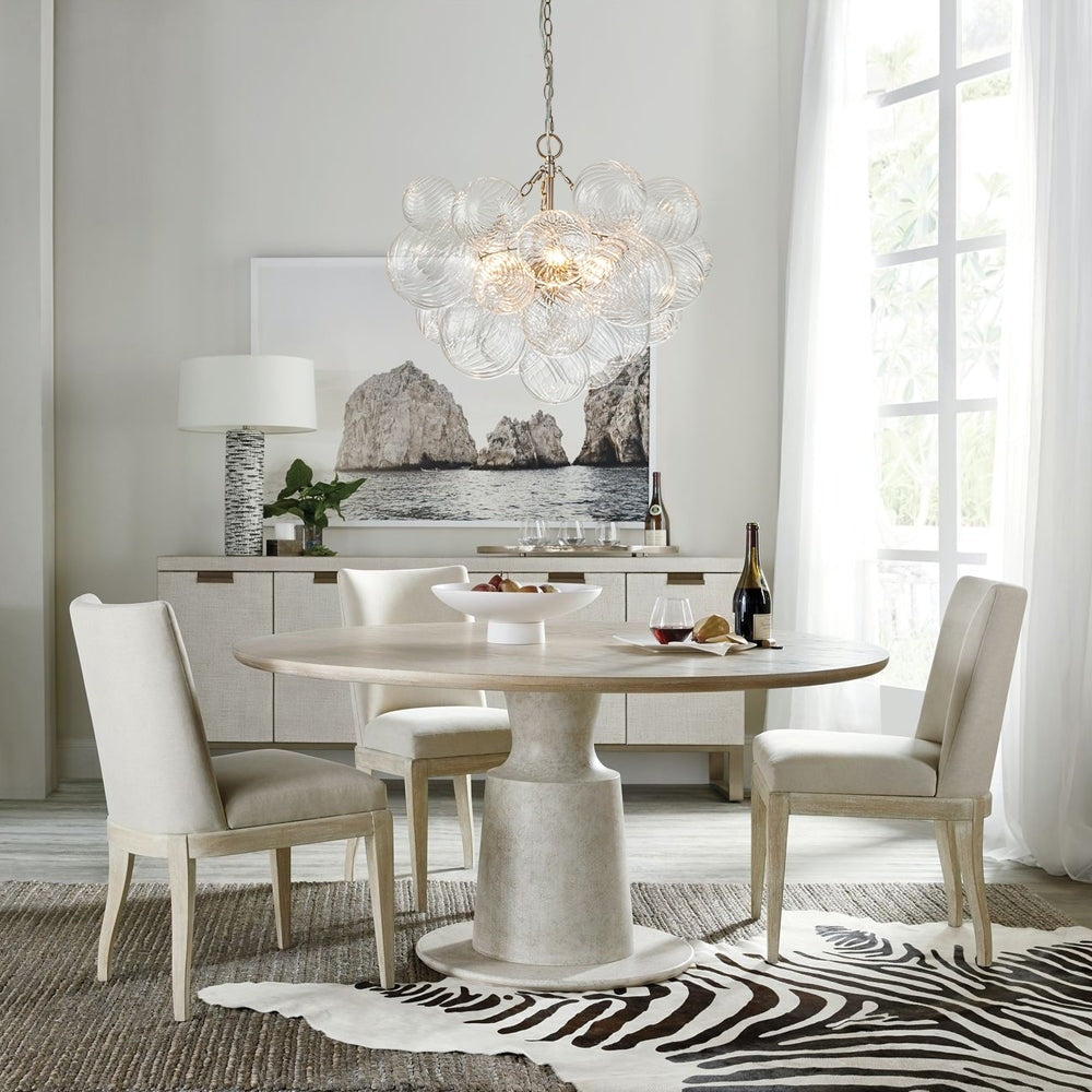 Talia Chandelier Glass Sphere Cascade - Neutral Decor