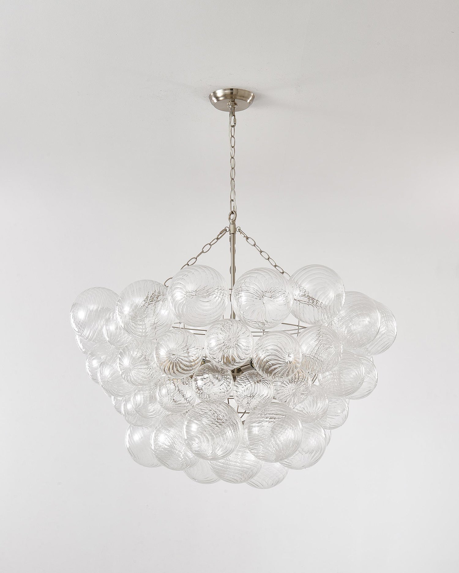 Talia Chandelier Glass Sphere Cascade - Neutral Decor