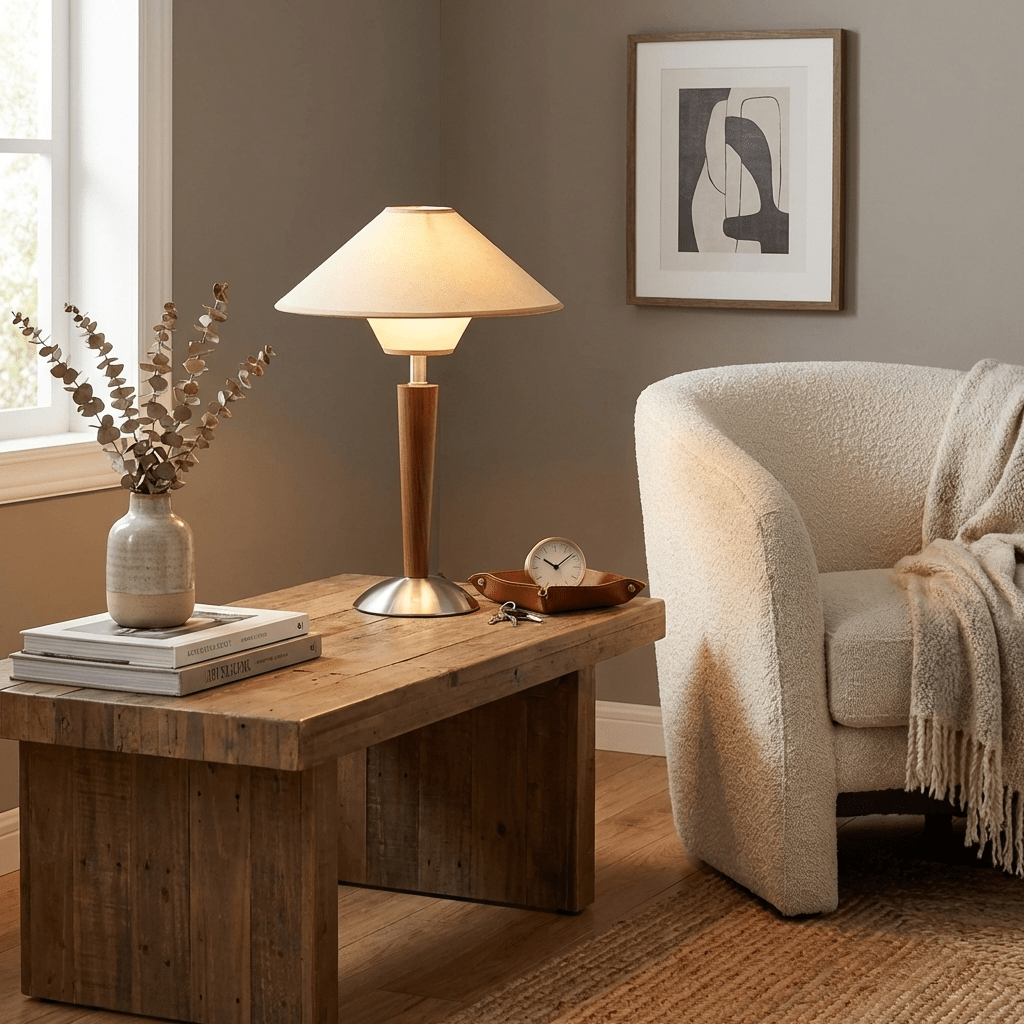 Aureridge Wood Table Lamp