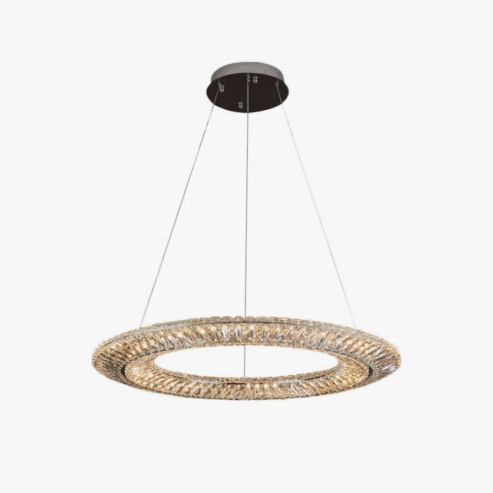 Tev Chandelier Geometric Crystal LED Elegant