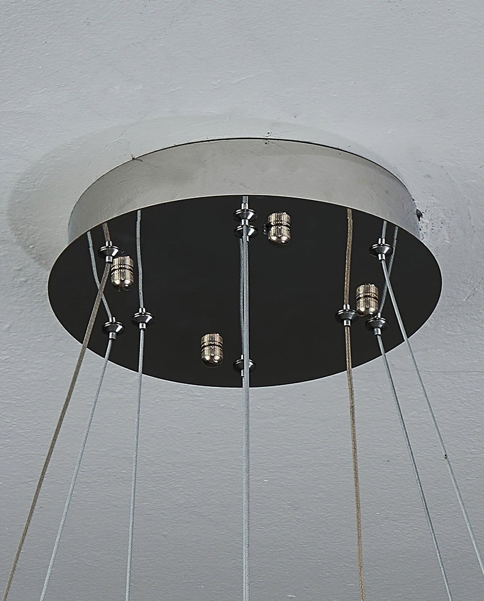 Tev Chandelier Geometric Crystal LED Elegant