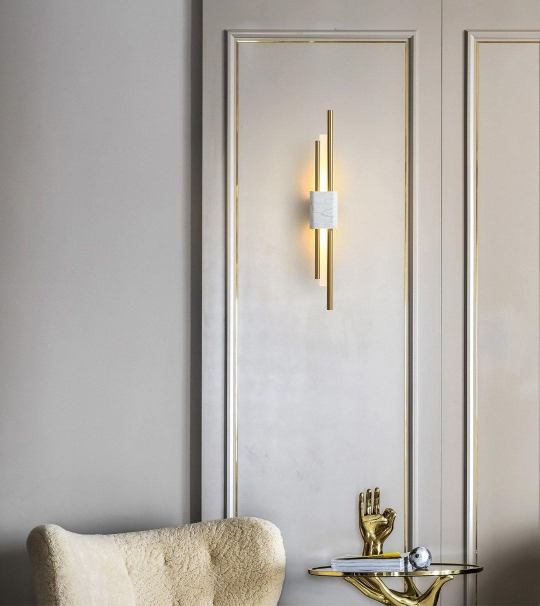 Evely Premium Nordic Art Plug In Marble Wall Light