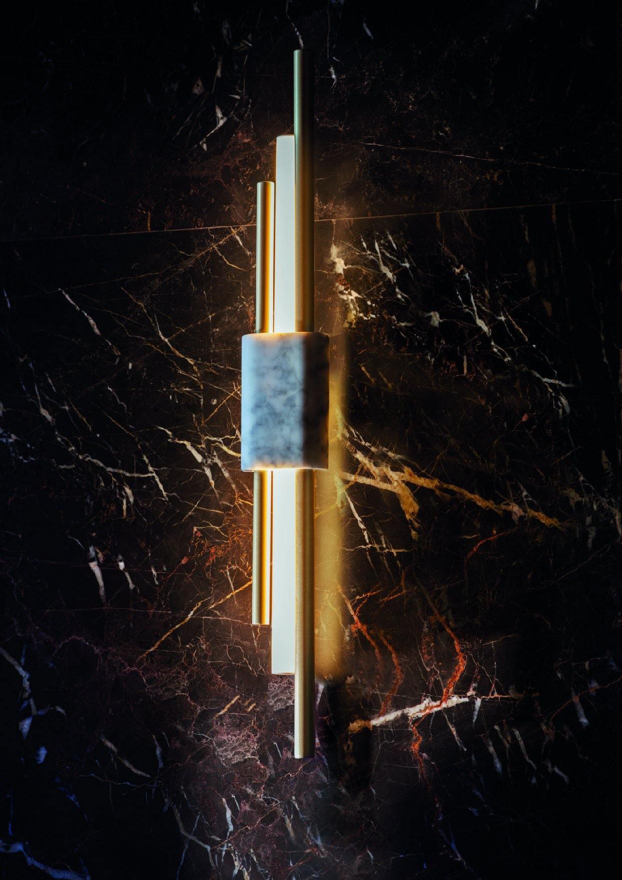 Evely Premium Nordic Art Plug In Marble Wall Light