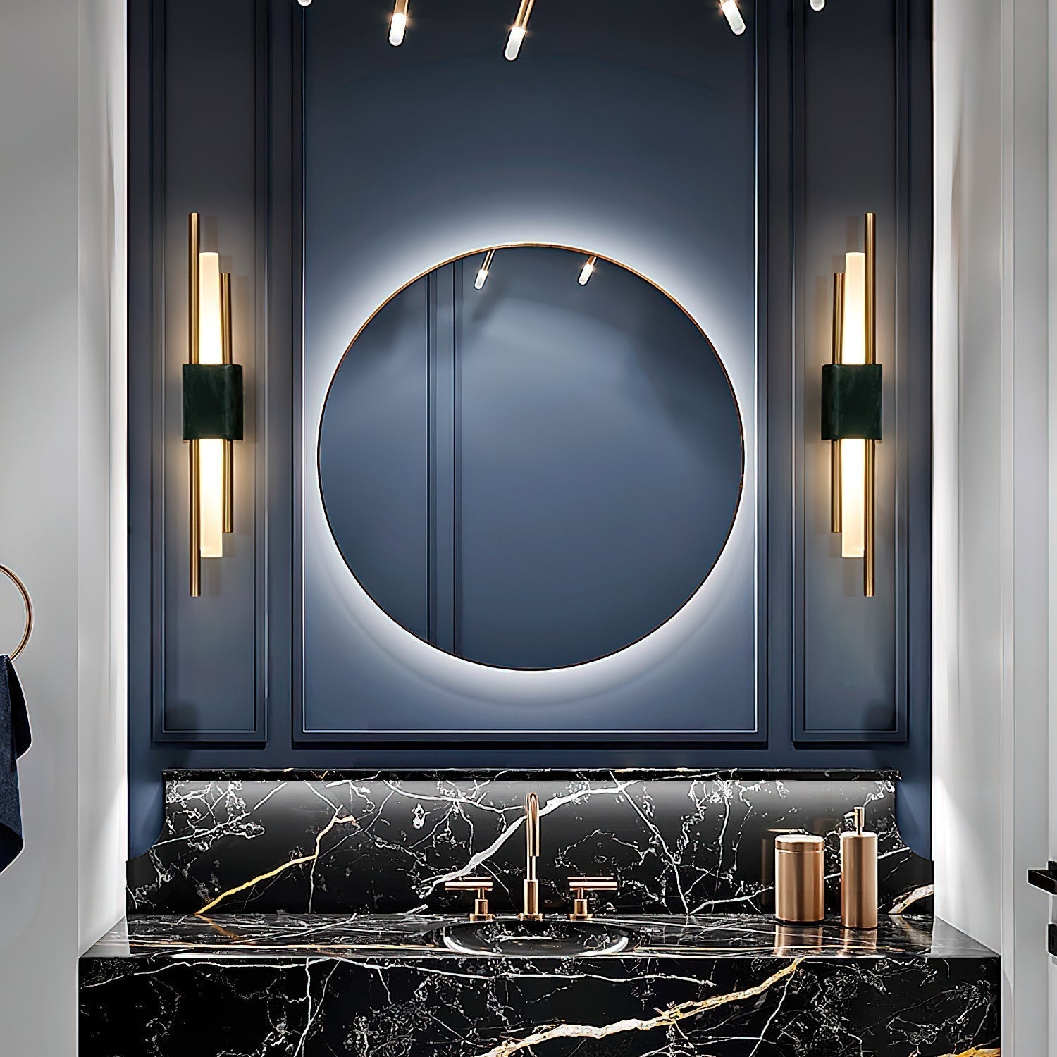 Evely Premium Nordic Art Plug In Marble Wall Light