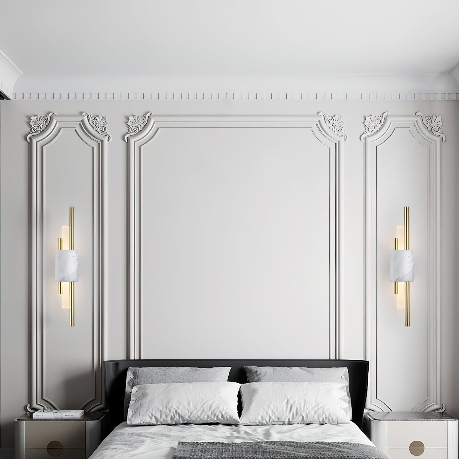 Evely Premium Nordic Art Plug In Marble Wall Light