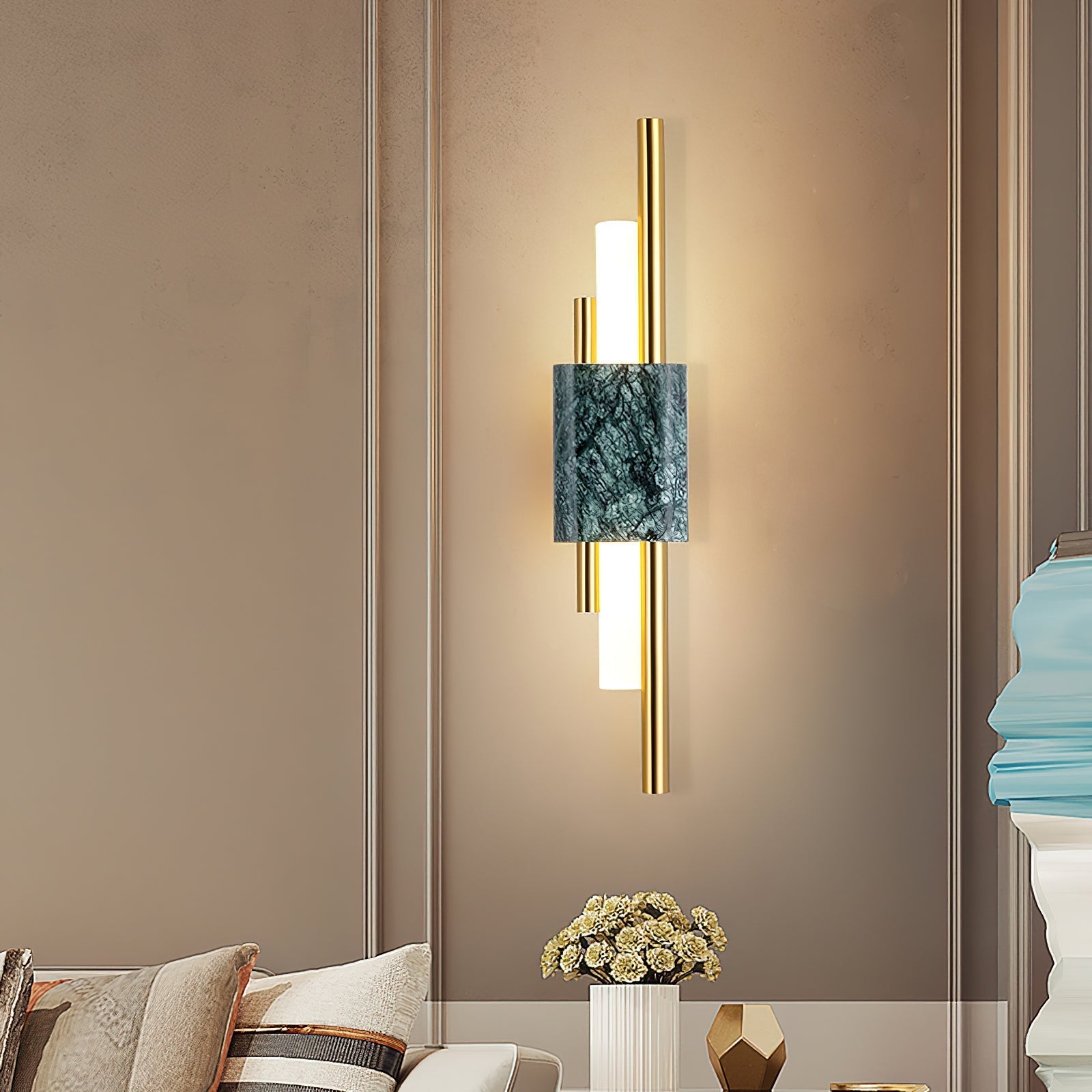 Evely Premium Nordic Art Plug In Marble Wall Light