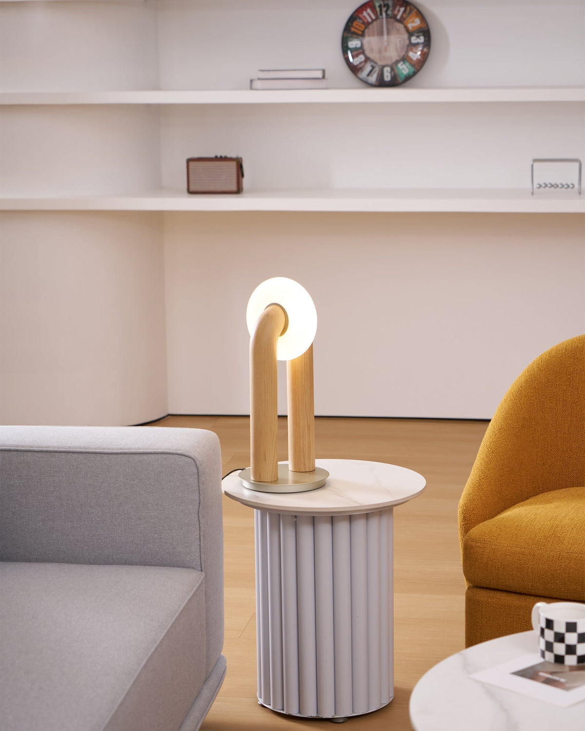 Raelix Wood Vintage Table Lamp