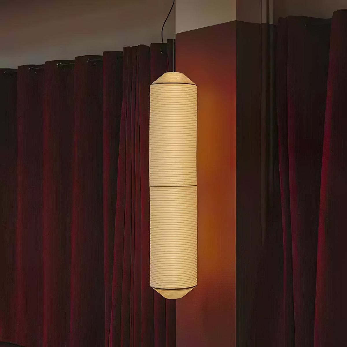 Oren Modern Minimalist Natural Mulberry Silk Pendant Lamp