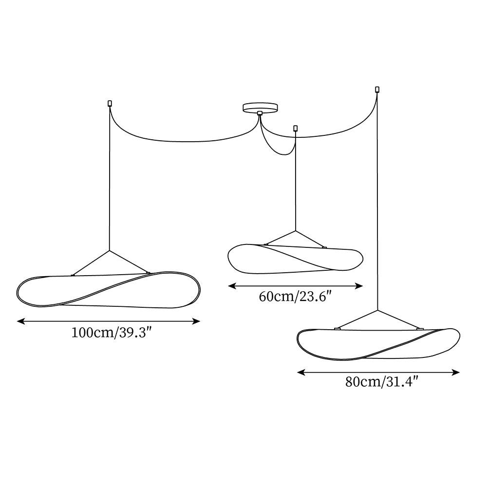 Tense Tyvek Pendant Lamp - Neutral Decor