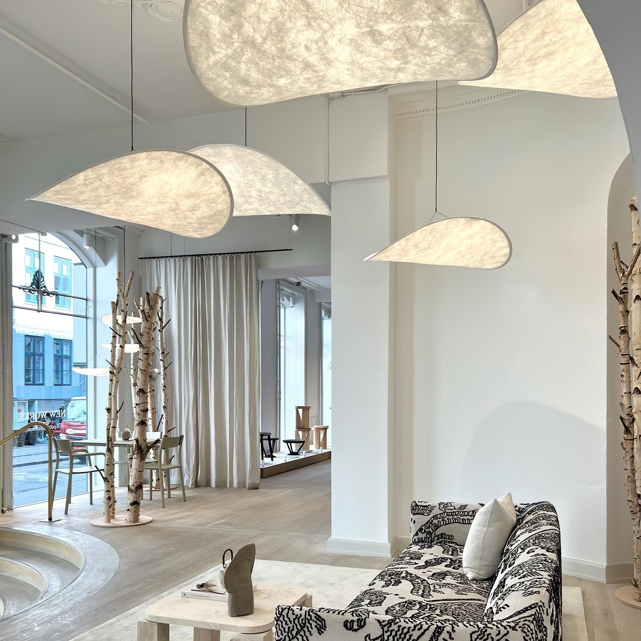 Luminette Minimalist Silk Pendant Light