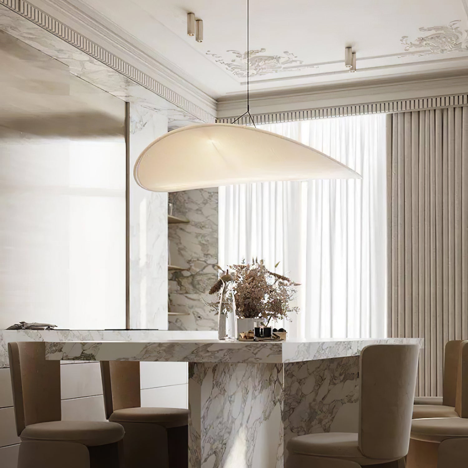 Twist Pendant Contemporary Swag Light